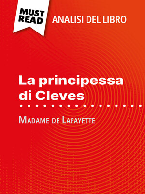 cover image of La principessa di Cleves di Madame de Lafayette (Analisi del libro)
